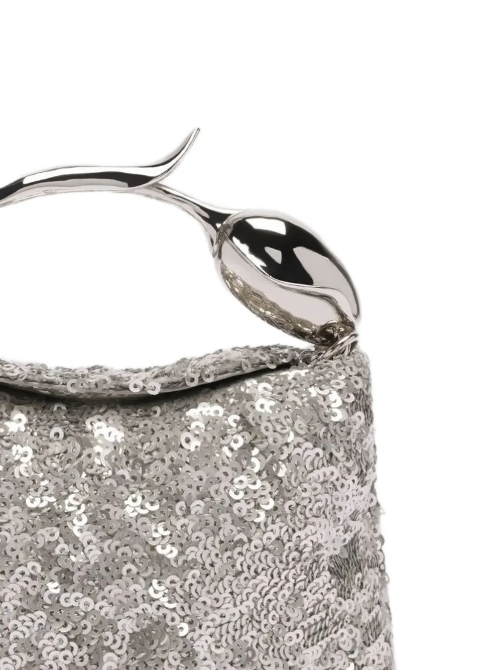 ERDEM micro Bloom sequin-embellished mini bag Zilver