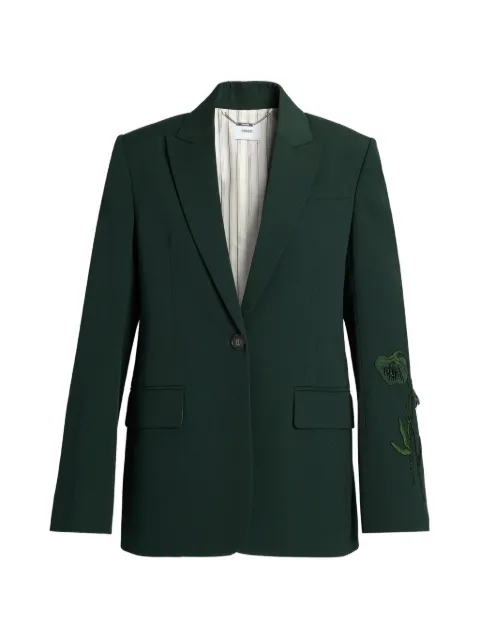 ERDEM embroidered single-breasted blazer