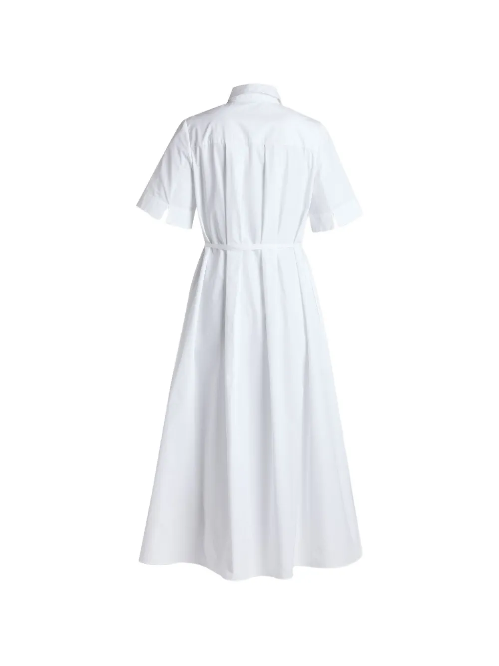 ERDEM embroidered cotton-poplin shirt dress Wit