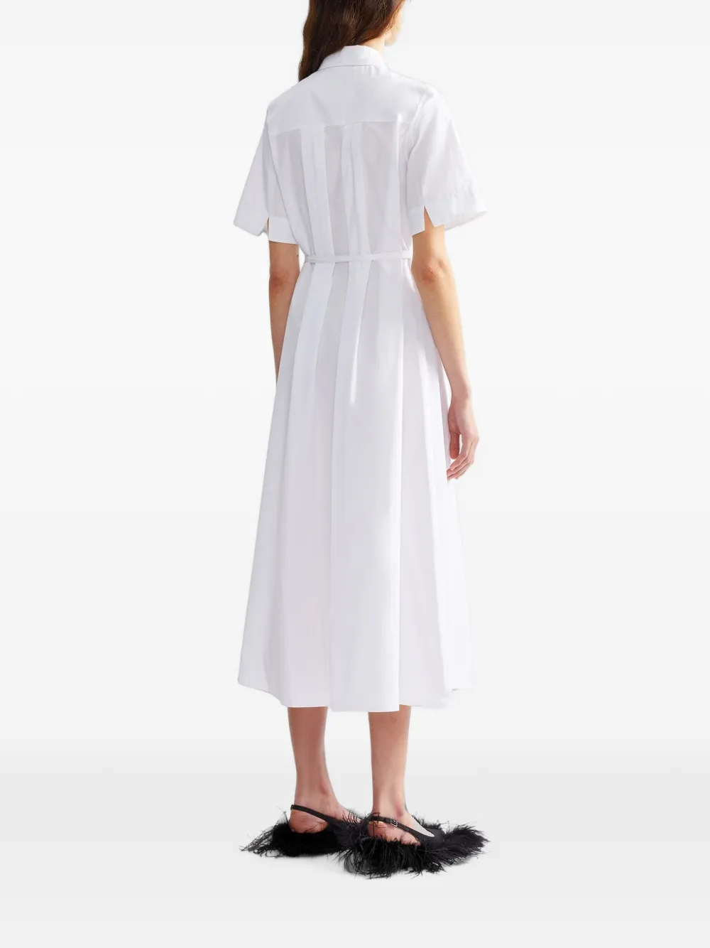 ERDEM embroidered midi dress Wit