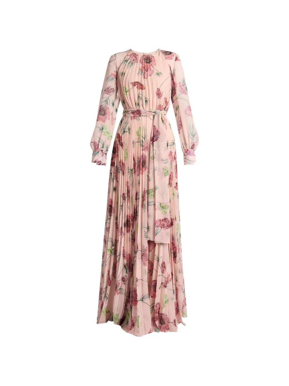 ERDEM floral-print long-sleeve gown