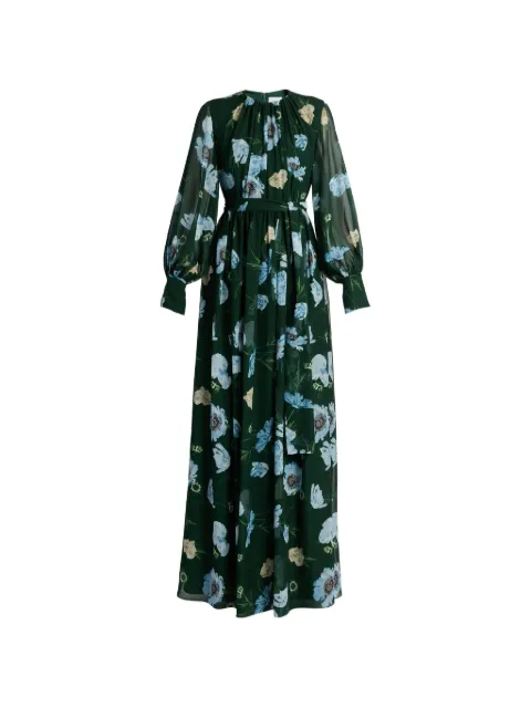 ERDEM floral-print silk maxi gown