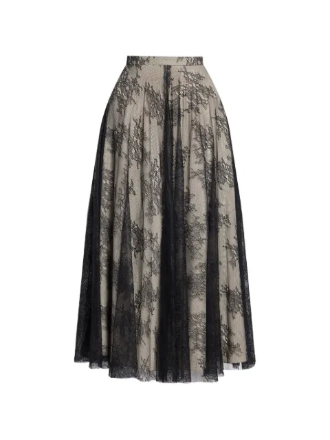 ERDEM floral-lace A-line skirt