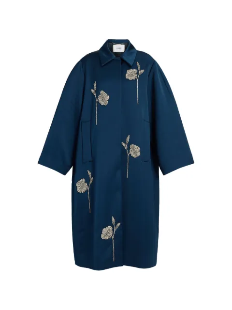 ERDEM embroidered satin coat