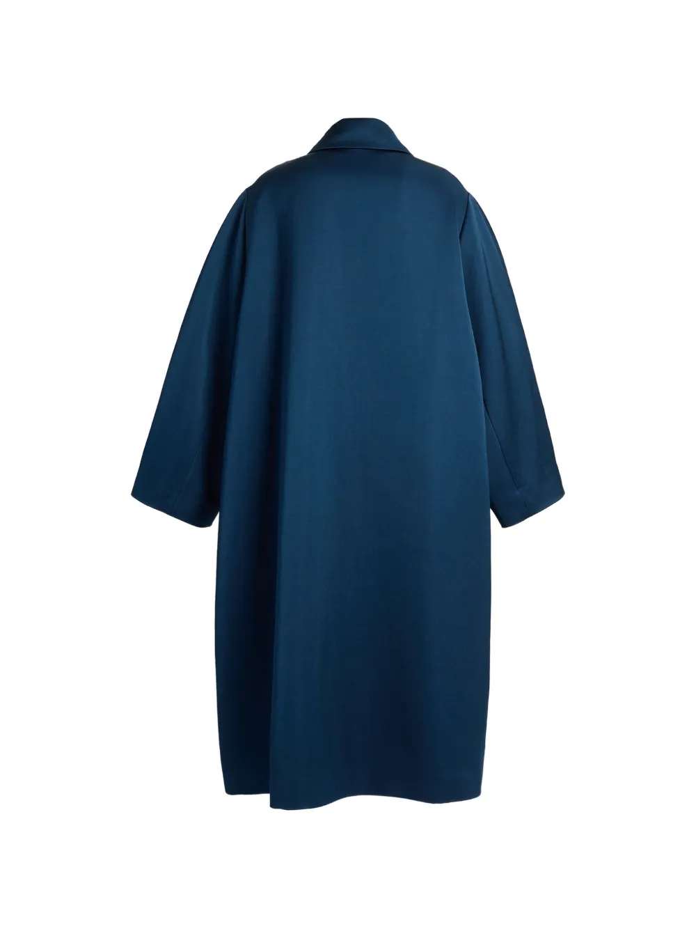 ERDEM embroidered satin coat Blauw