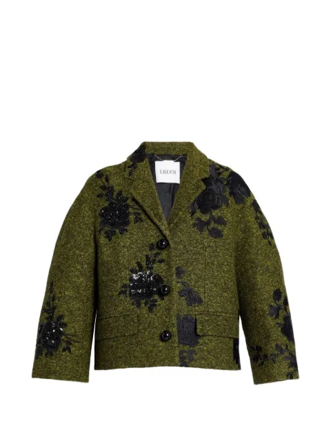 ERDEM embroidered cropped jacket