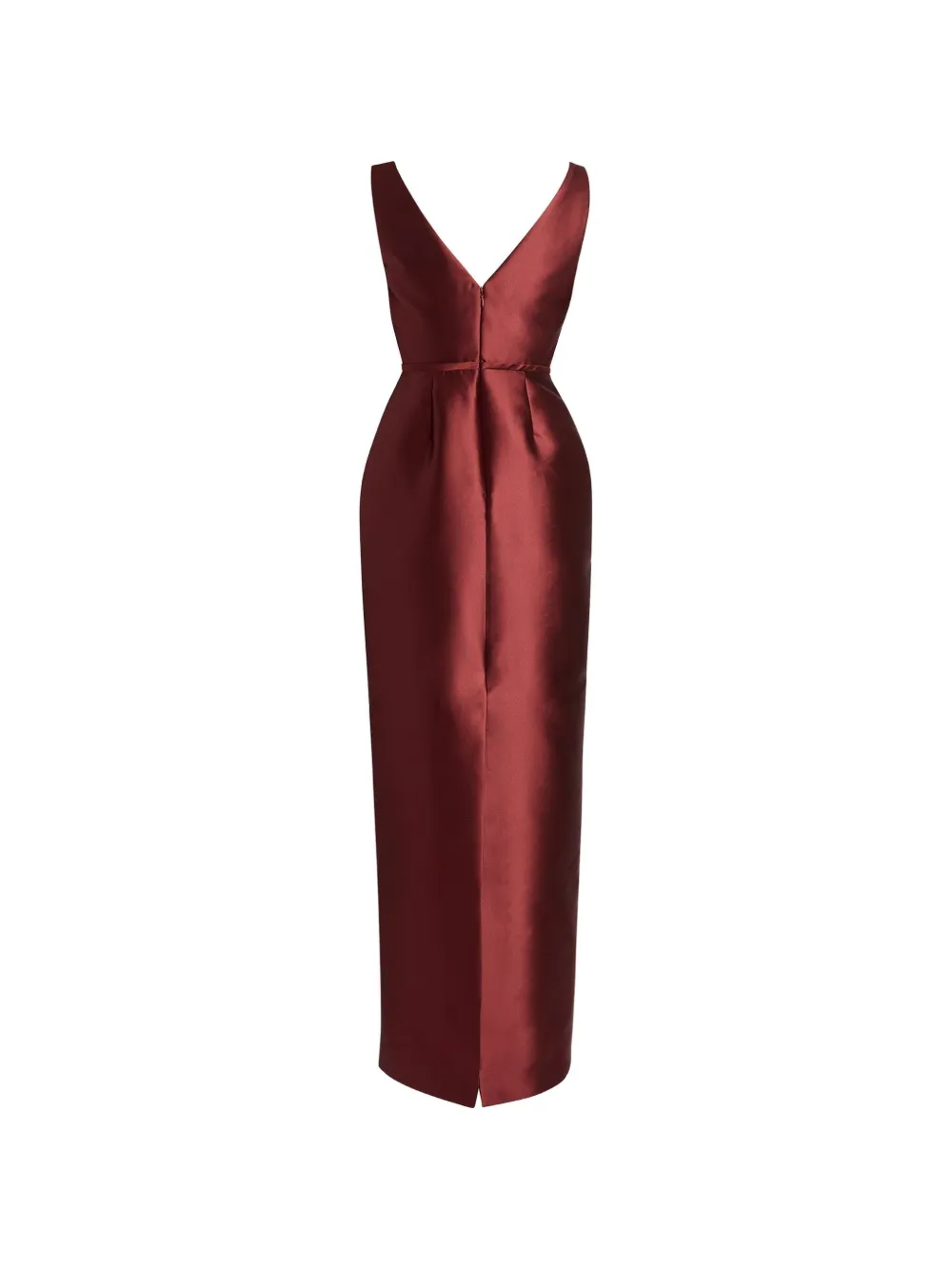 ERDEM embroidered Mikado gown Rood