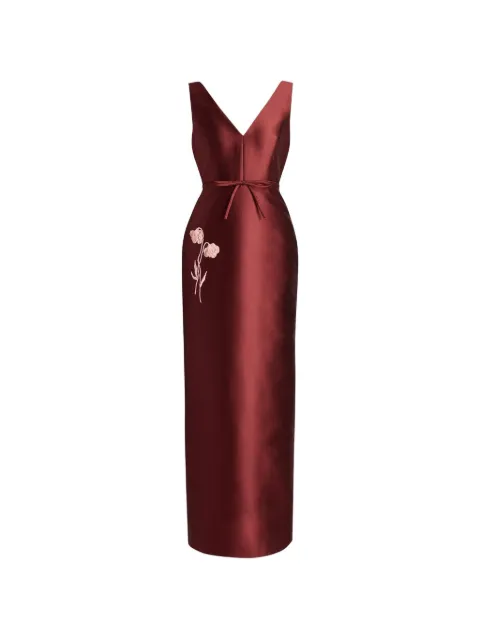 ERDEM embroidered Mikado gown