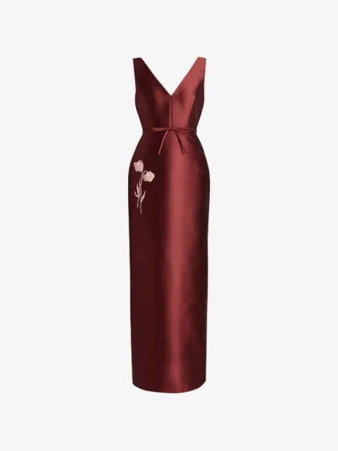 ERDEM embroidered Mikado gown
