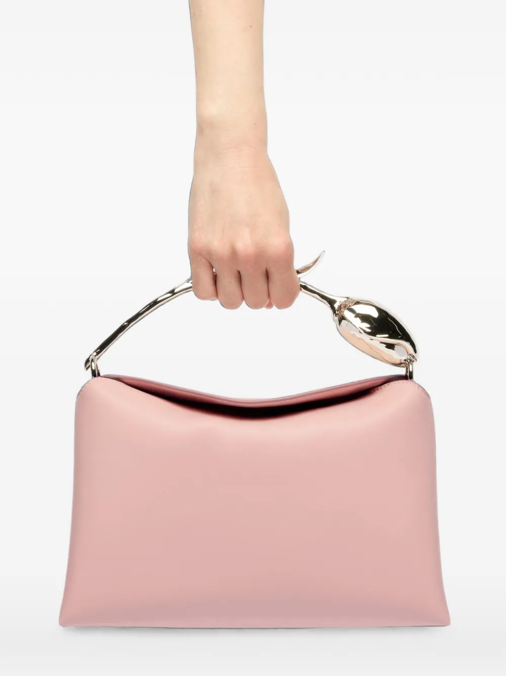 ERDEM midi Bloom leather tote bag Roze