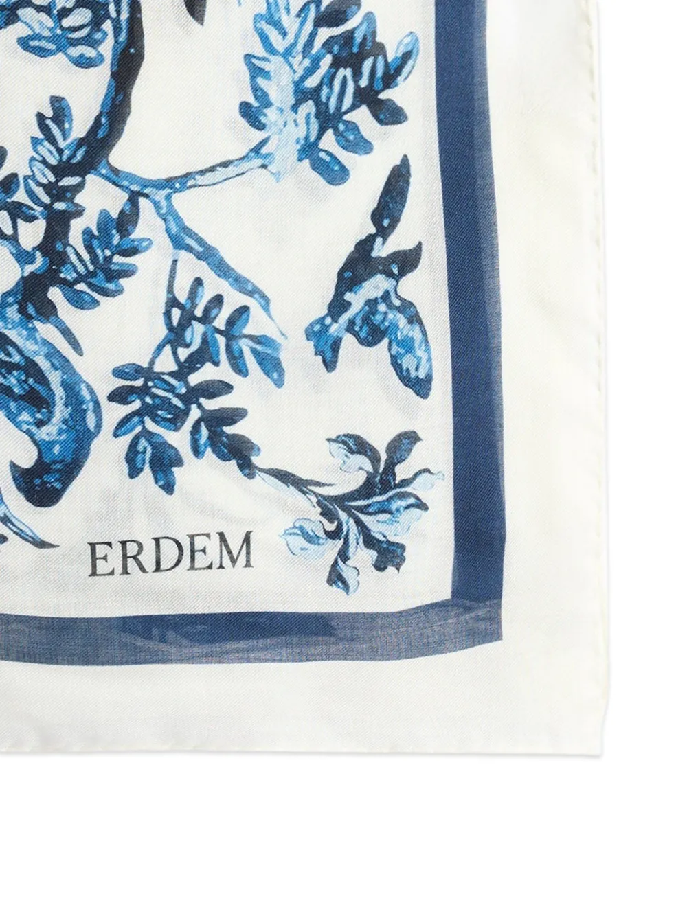 ERDEM Tattoo Toile de Jouy scarf Wit