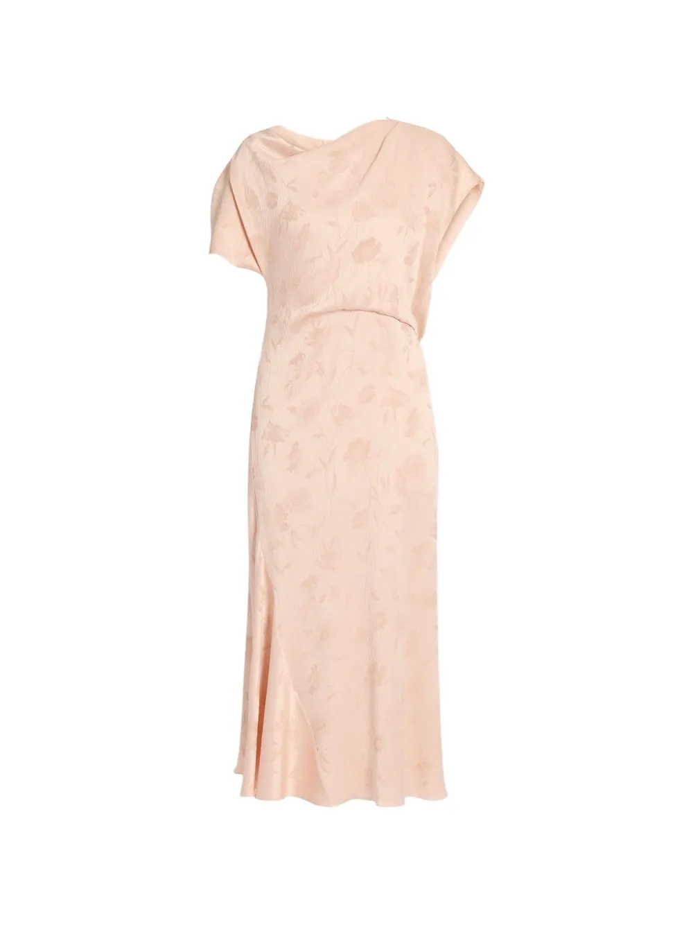 ERDEM floral-jacquard creponne dress - Rosa