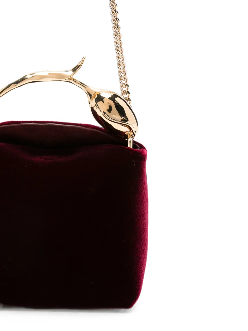 ERDEM Micro Bloom Bag in Red, view 4