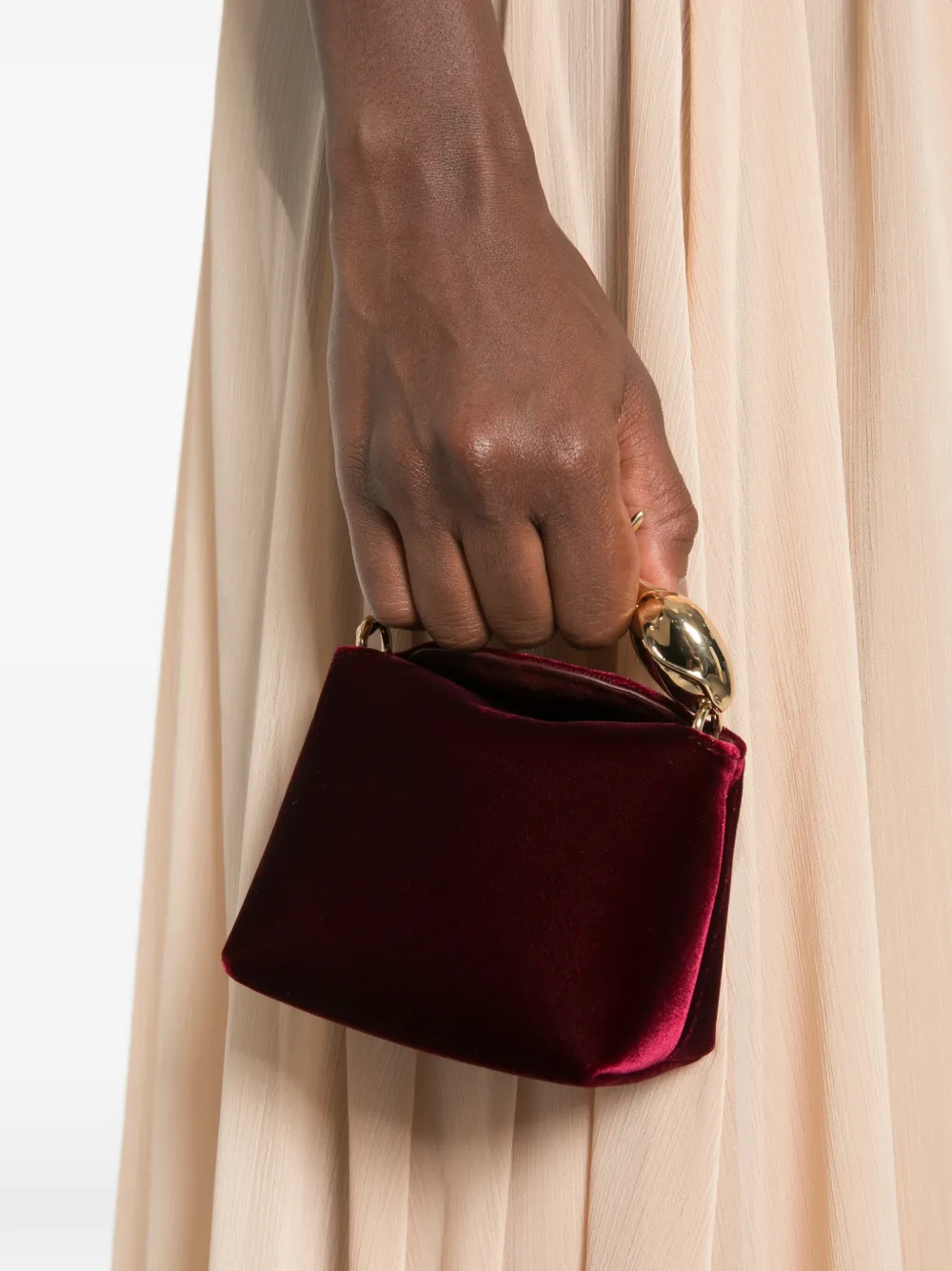 ERDEM Micro Bloom Bag in Red, view 2