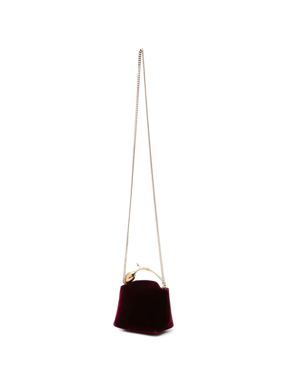 ERDEM Micro Bloom Bag in Red, view 3