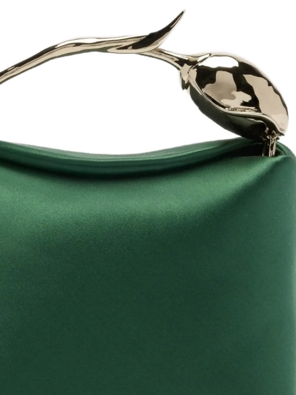 ERDEM Mini Bloom Flower-detail Tote Bag in Green, view 2