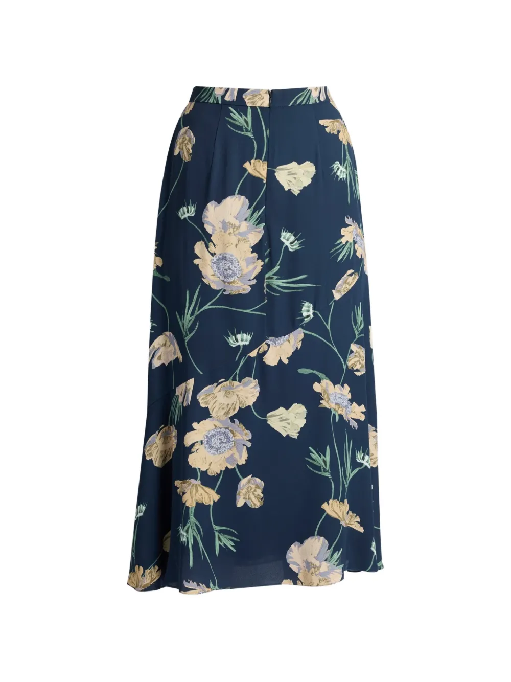 ERDEM Midi-rok met bloemenprint Blauw