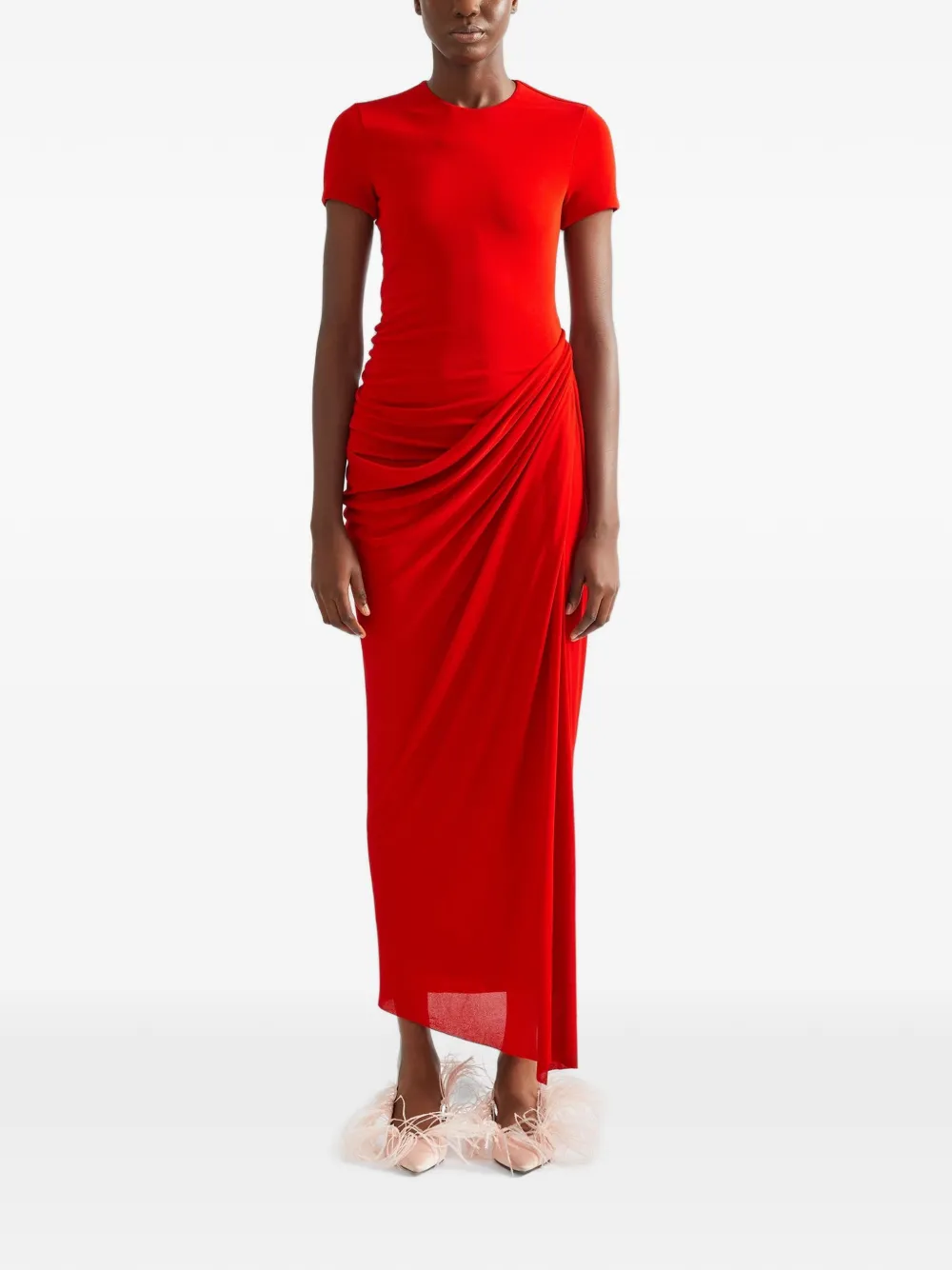 ERDEM Avondjurk met korte mouwen Rood