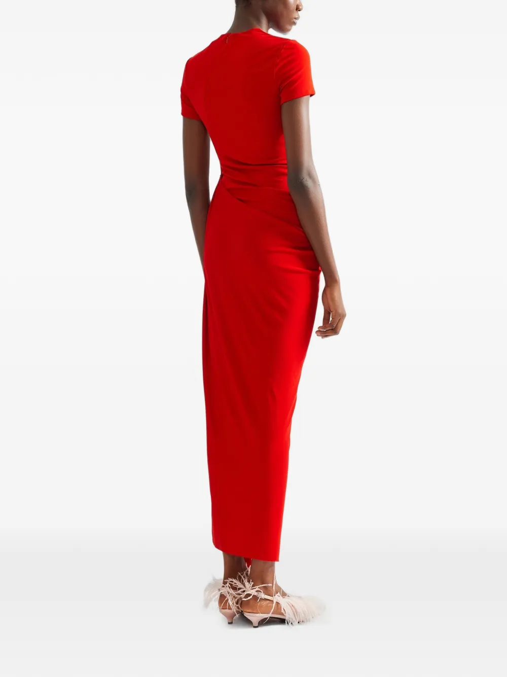 ERDEM Avondjurk met korte mouwen Rood