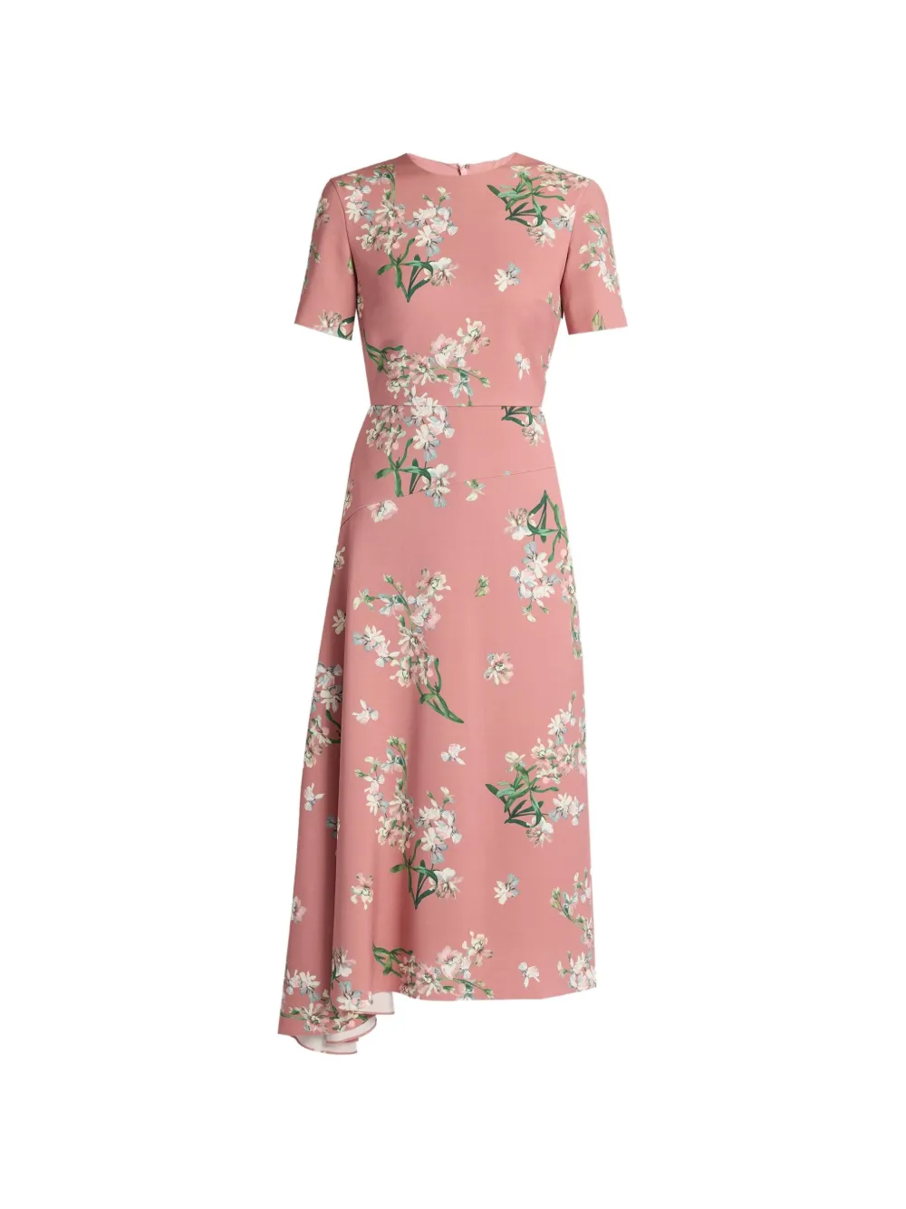 ERDEM floral-print draped dress - Rosa