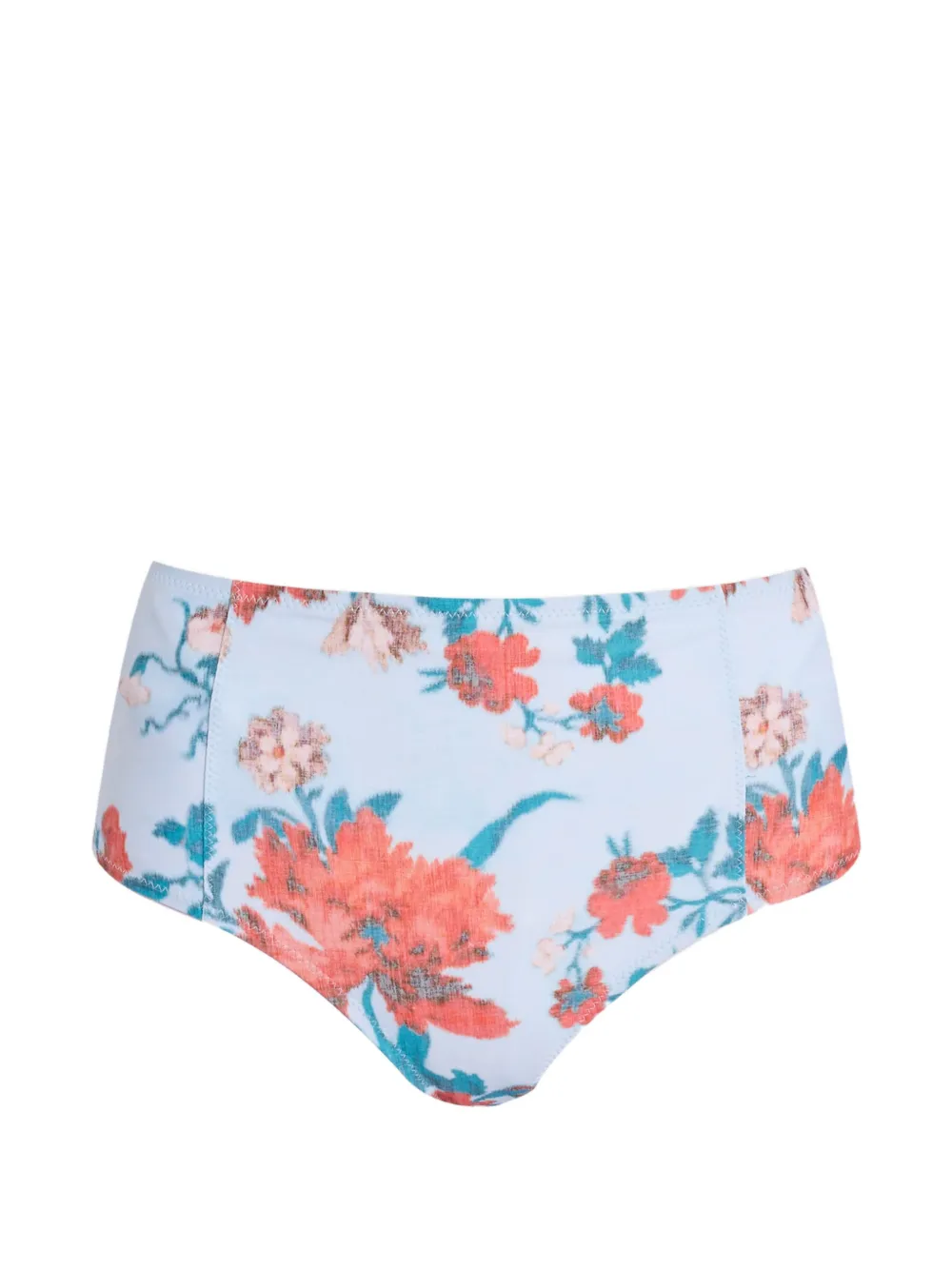 ERDEM floral-print high-rise bikini bottoms