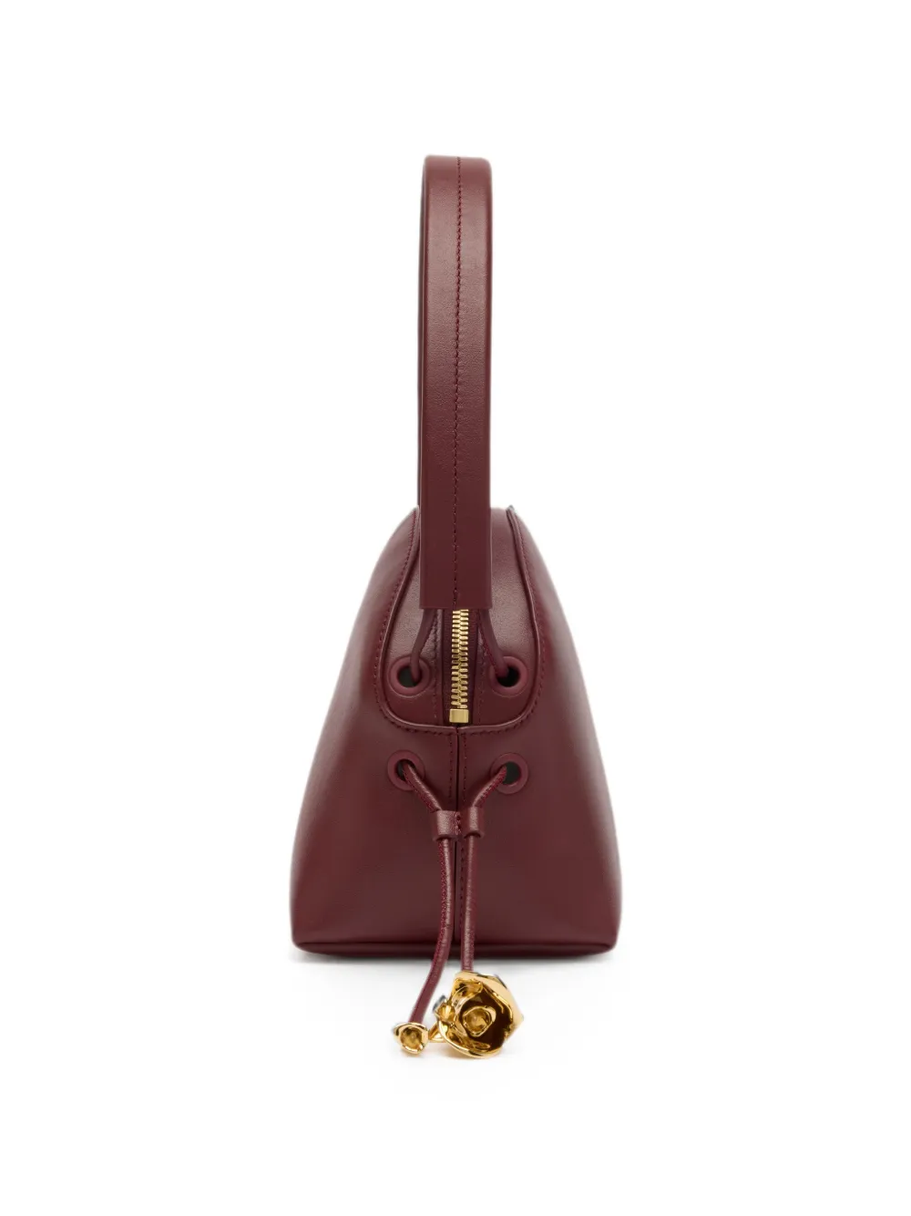 ERDEM Flora leren mini-tas Rood