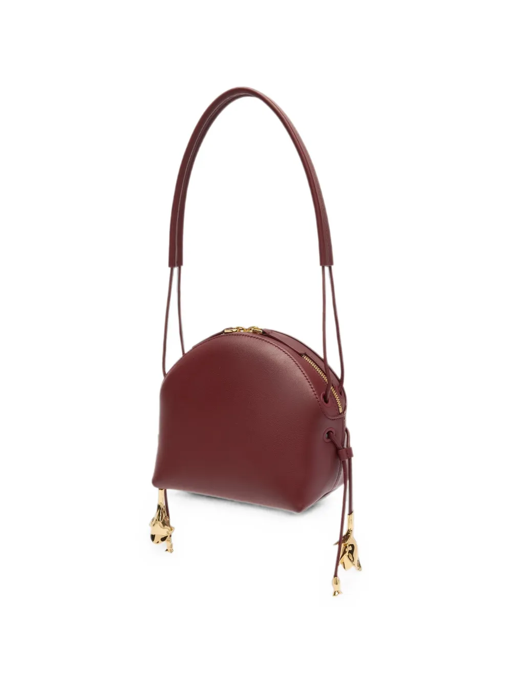 ERDEM Flora Calf Leather Mini Bag in Red, view 2