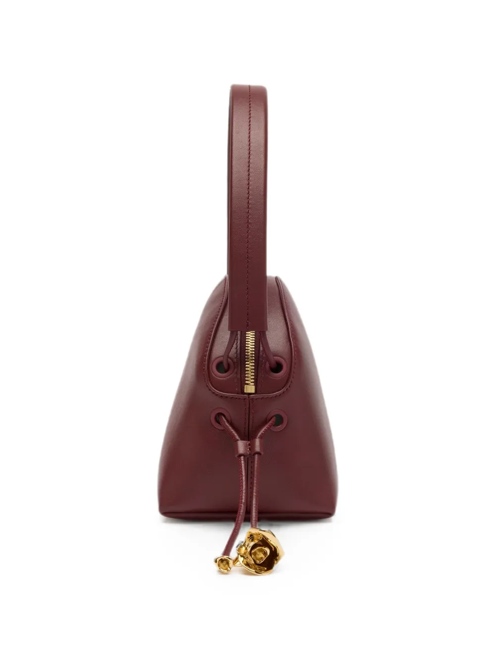 ERDEM Flora Calf Leather Mini Bag in Red, view 3