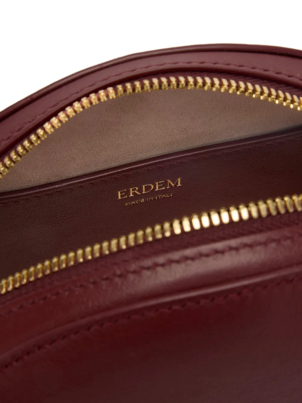 ERDEM Flora Calf Leather Mini Bag in Red, view 5