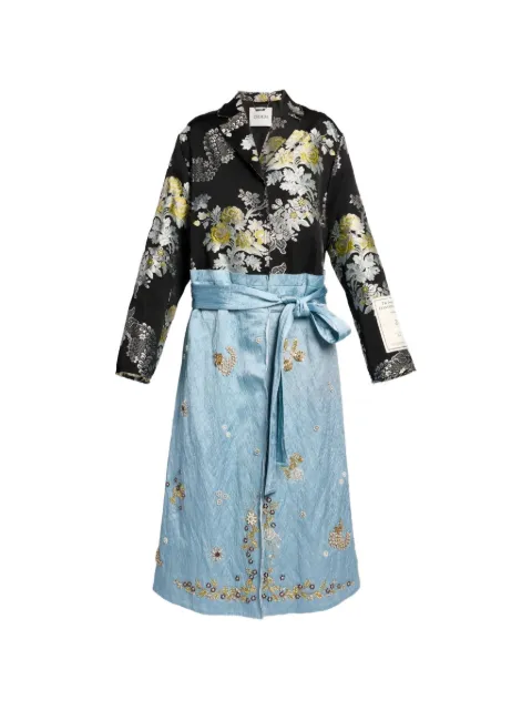 ERDEM floral-jacquard embellished coat