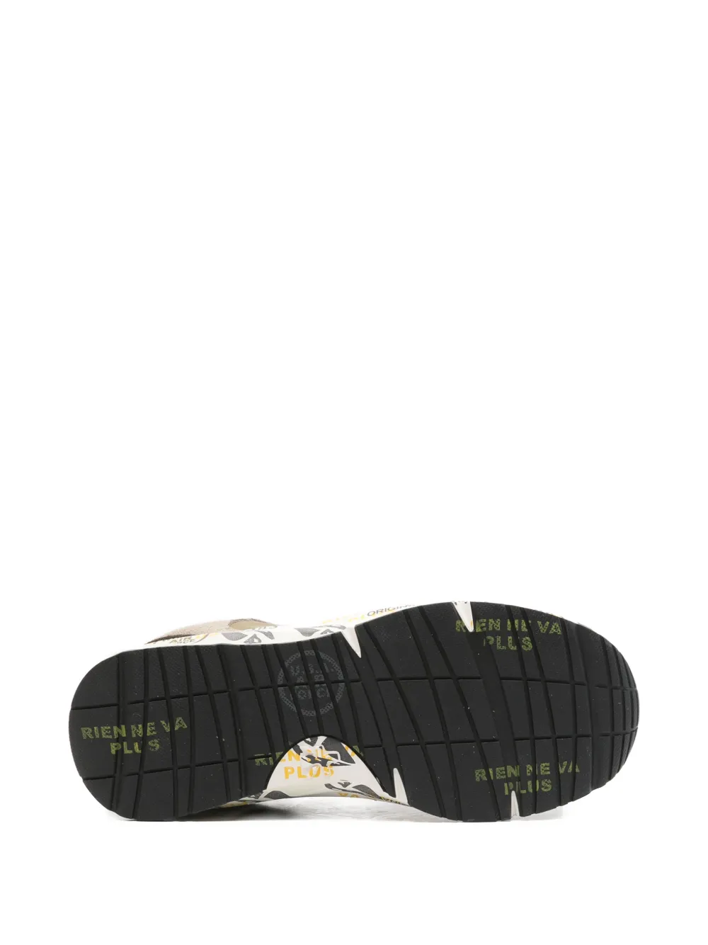 Premiata Kids Robin panelled logo-patch sneakers Beige