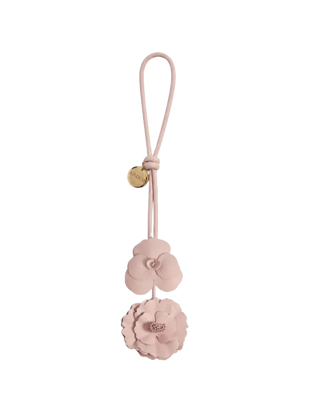 ERDEM flower leather charm