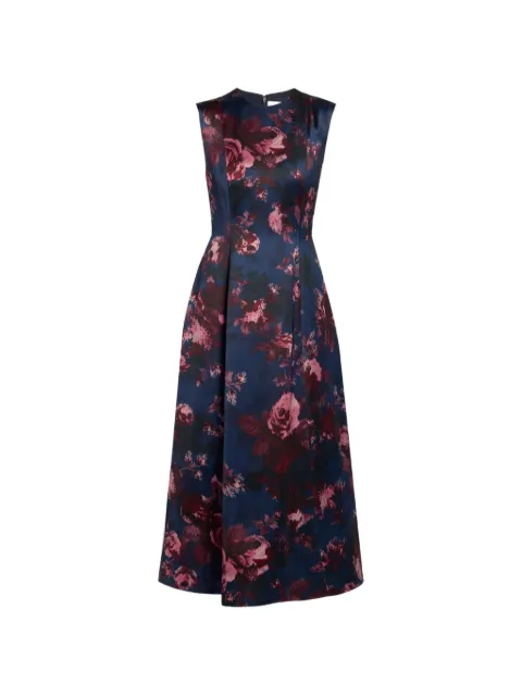 ERDEM floral-print sleeveless midi dress