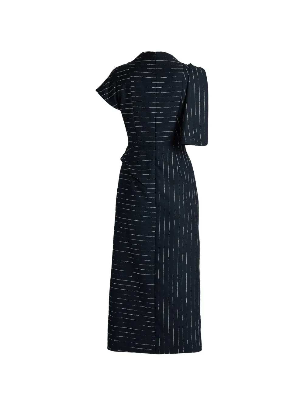 ERDEM Gedrapeerde midi-jurk Blauw