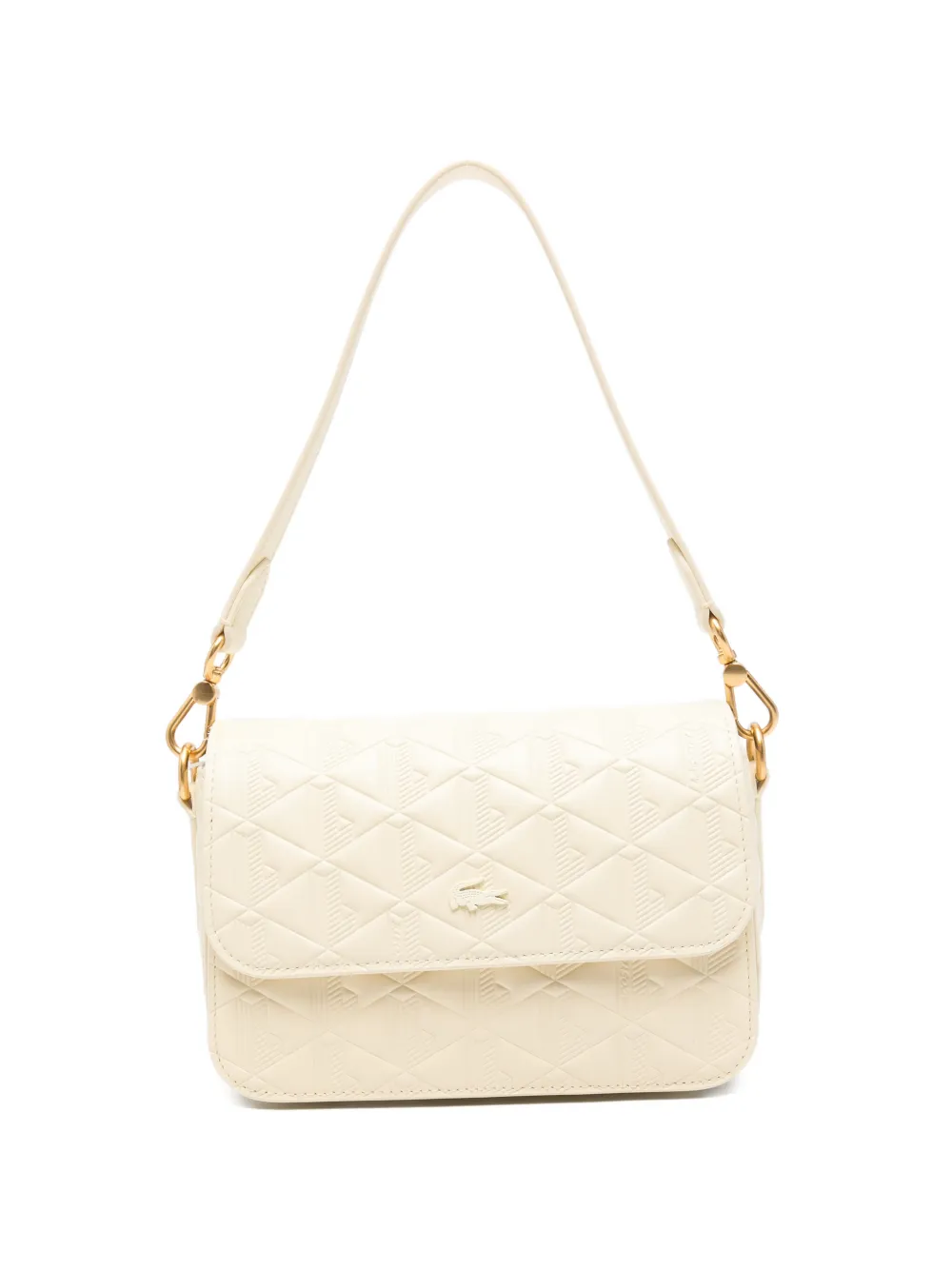 Lacoste monogram-embossed shoulder bag - Toni neutri