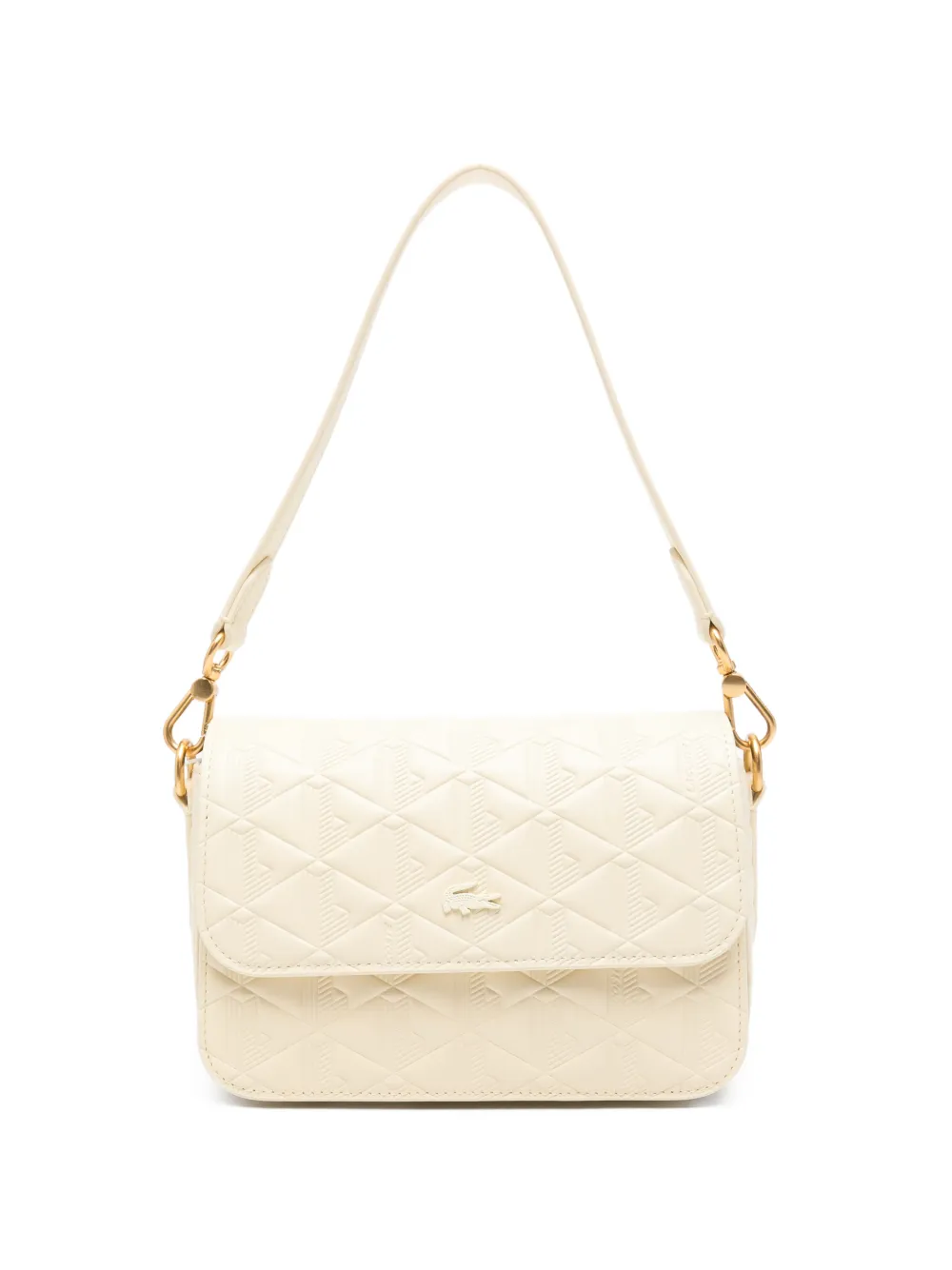 Lacoste monogram-embossed shoulder bag - Toni neutri