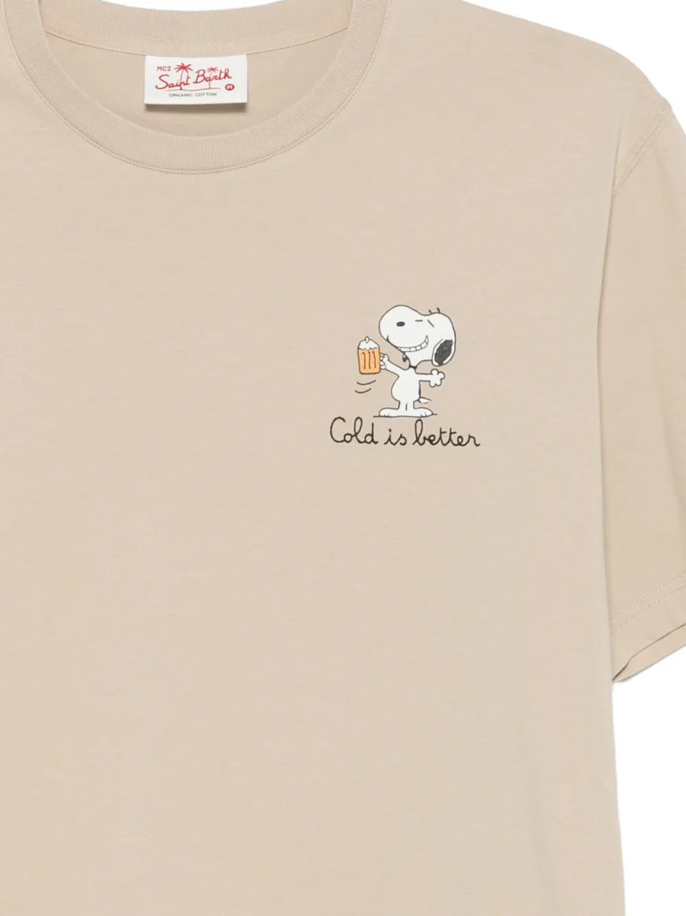 MC2 Saint Barth x Peanuts Portofino T-shirt met grafische print Beige