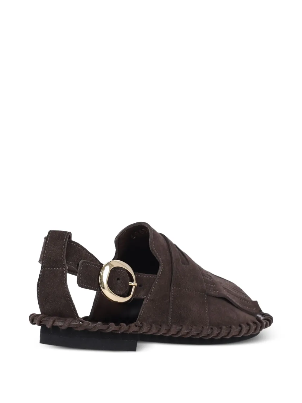 Alexander Hotto fringe-detail buckled sandals Bruin