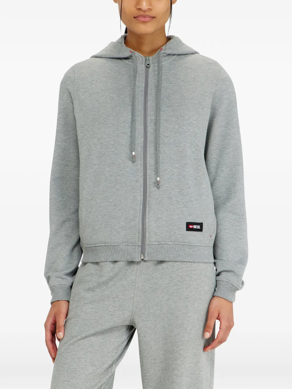 Diesel Hoodie met trekkoord Grijs