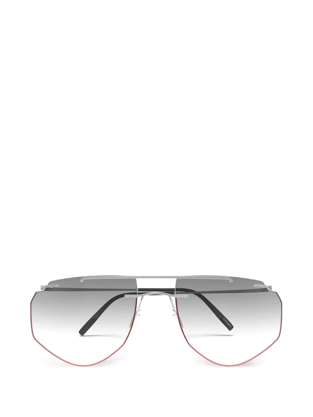 Silhouette Titan Minimal Art geometric-frame sunglasses - Argento