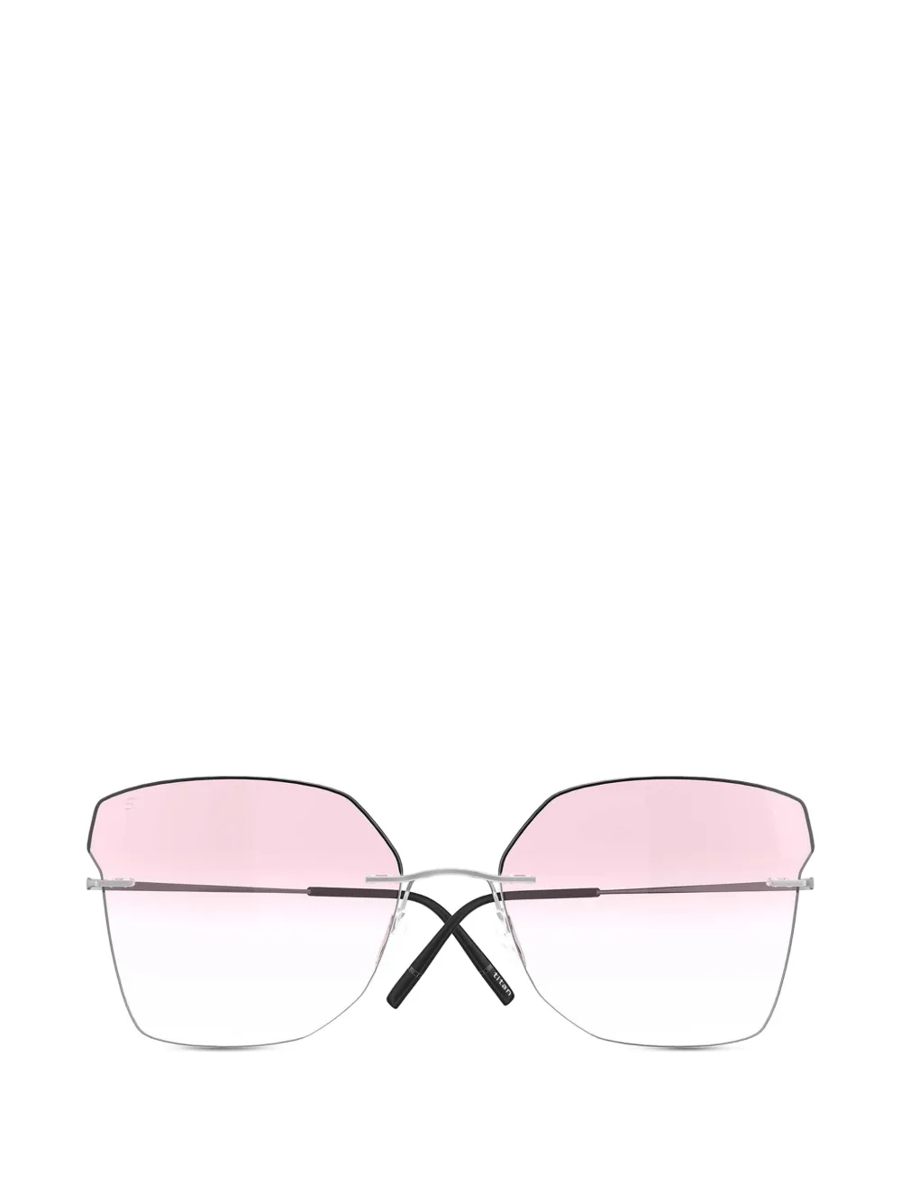Silhouette Titan Minimal Art geometric-frame glasses - Argento