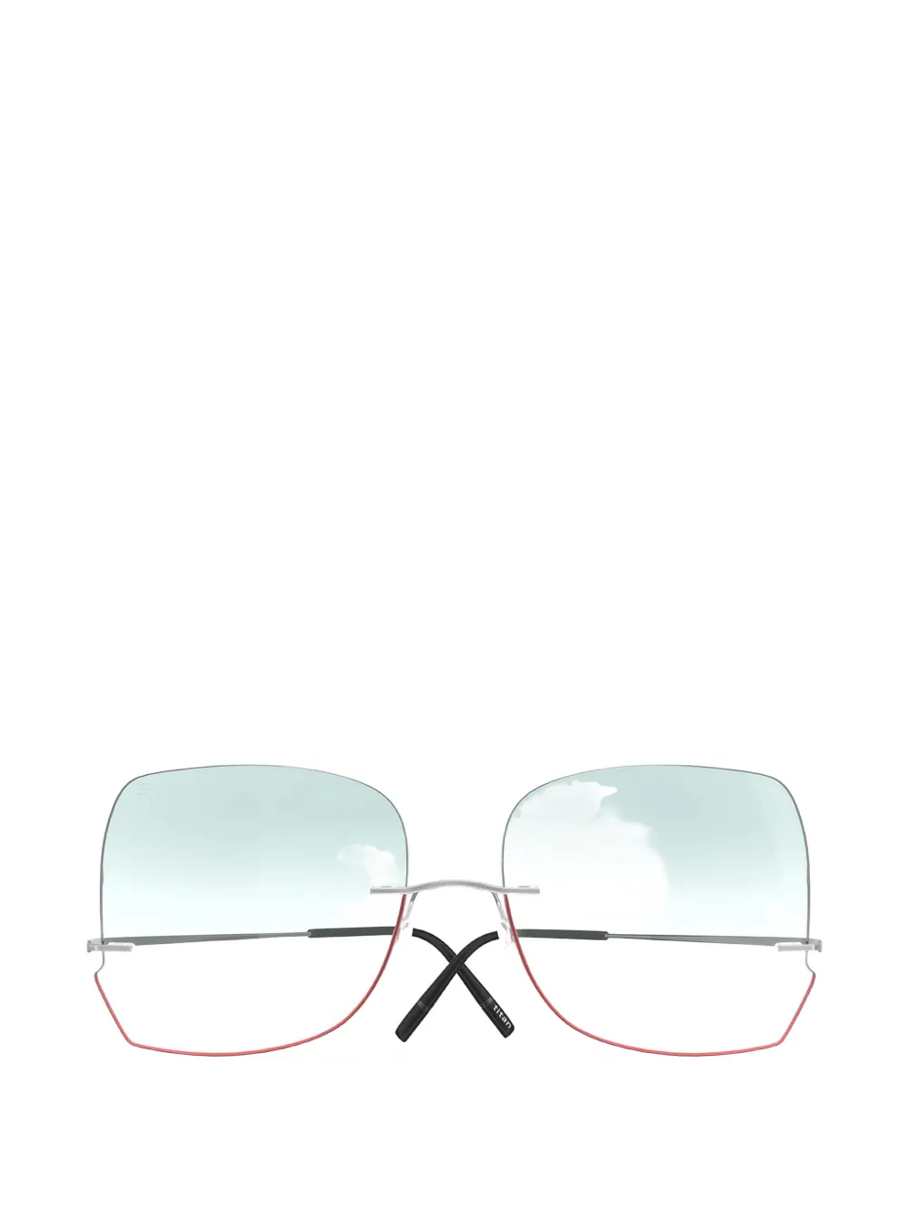 Silhouette Titan Minimal Art Stellar butterfly-frame glasses - Argento