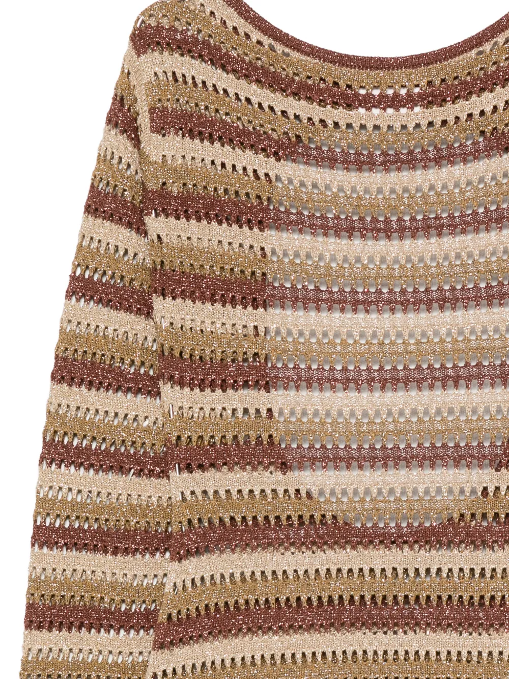 MC2 Saint Barth Robyn gestreepte maxi-jurk Beige