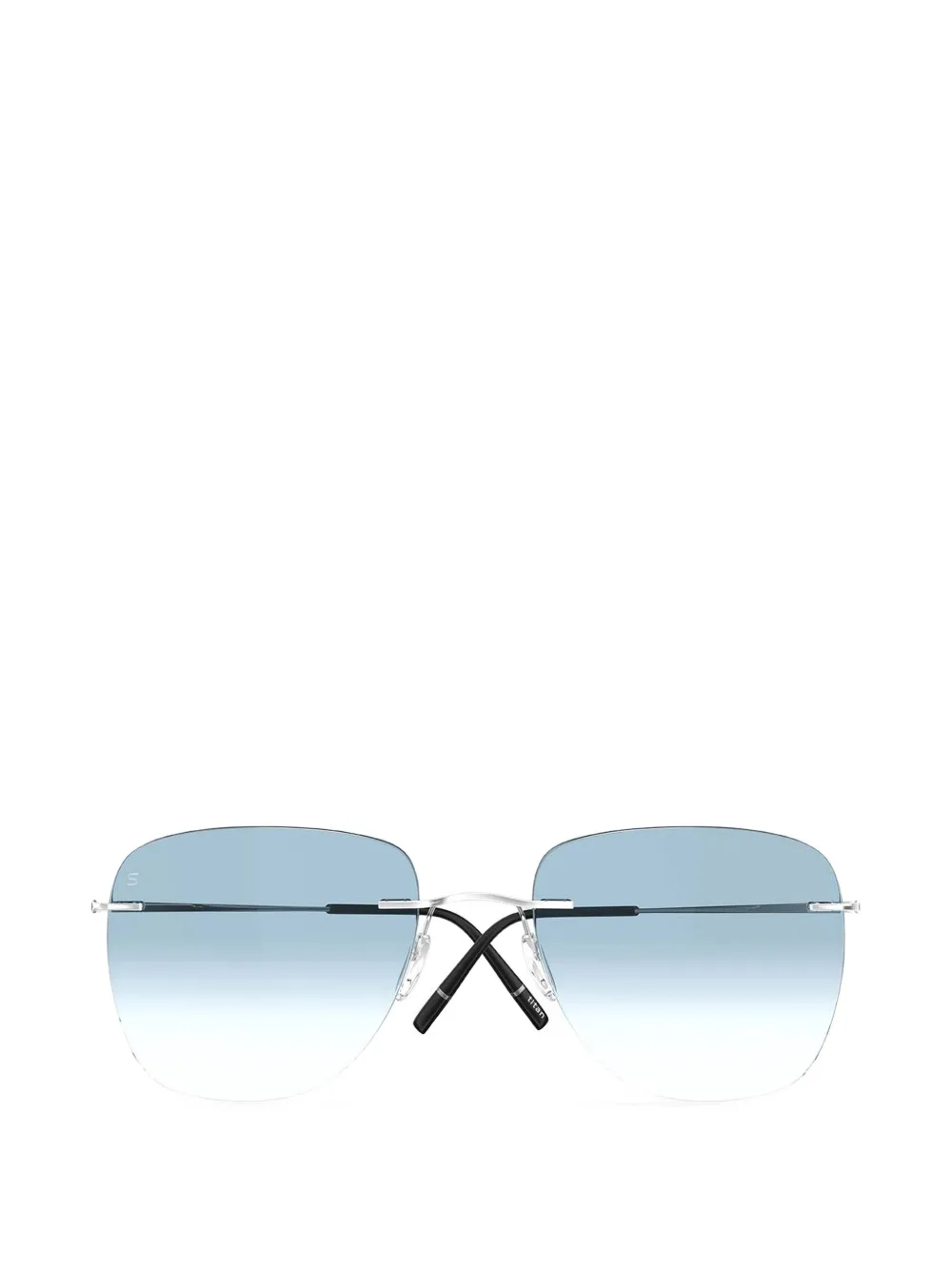 Silhouette Titan Minimal Art square-frame glasses - Argento