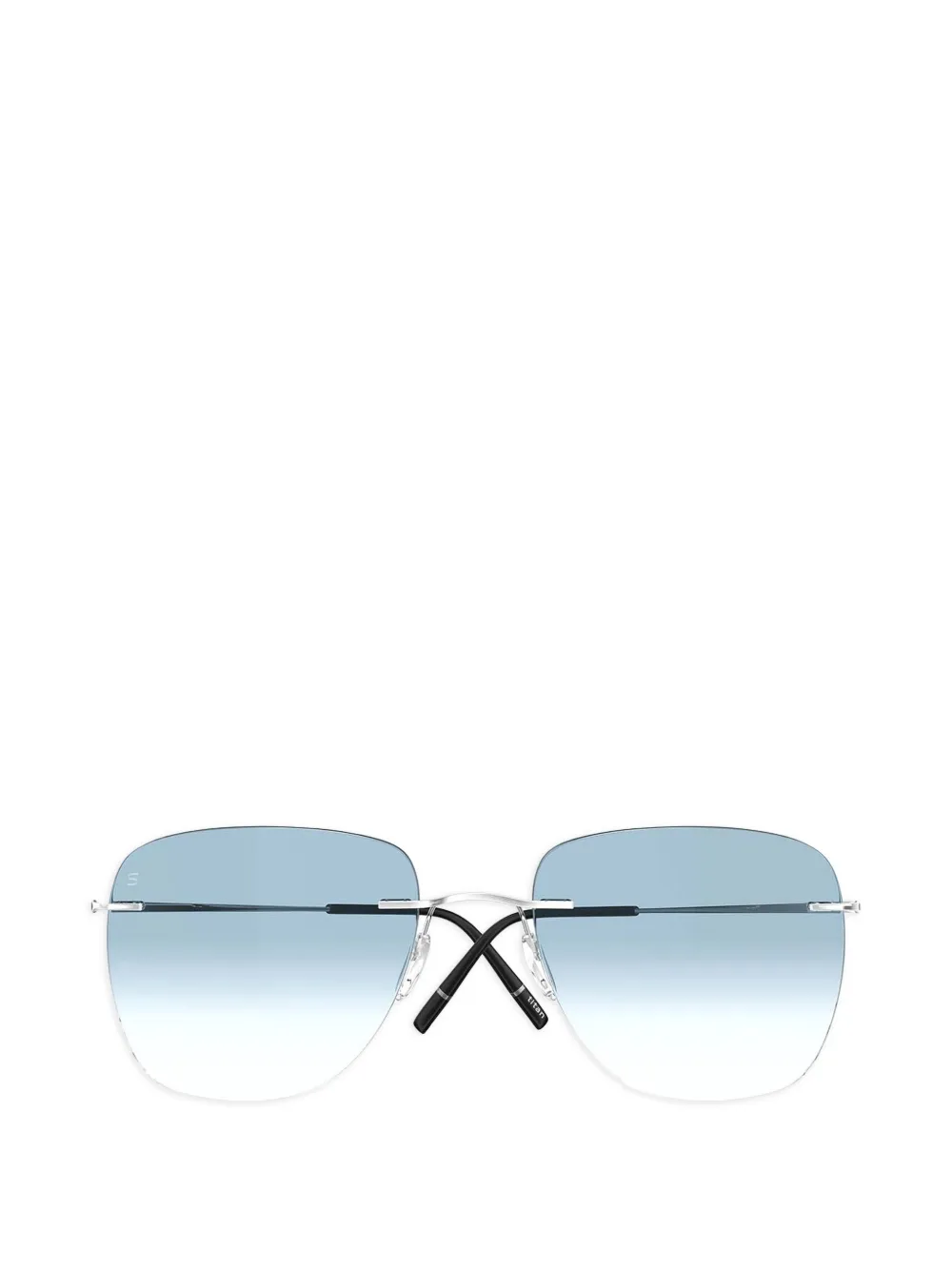 Silhouette Titan Minimal Art square-frame glasses - Argento