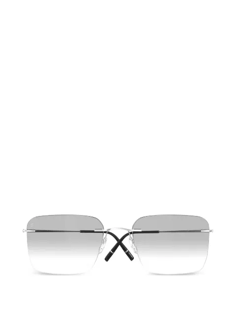 Silhouette rectangle-frame glasses