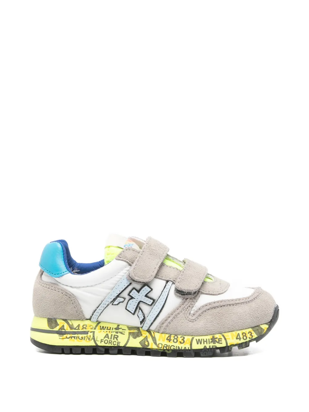 Premiata Kids Sky V round-toe sneakers Wit