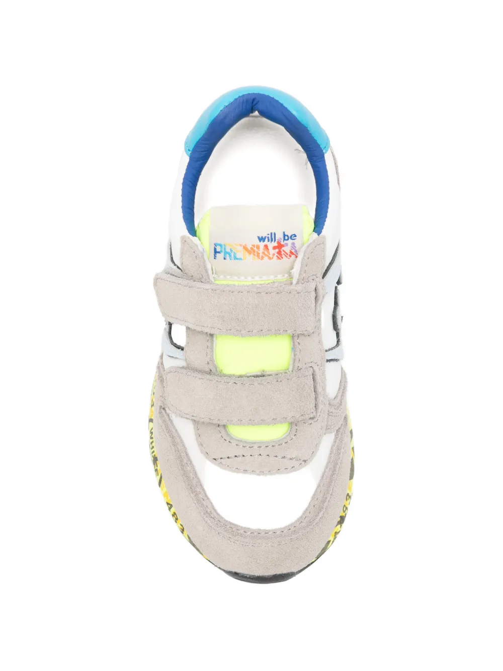 Premiata Kids Sky V round-toe sneakers Wit