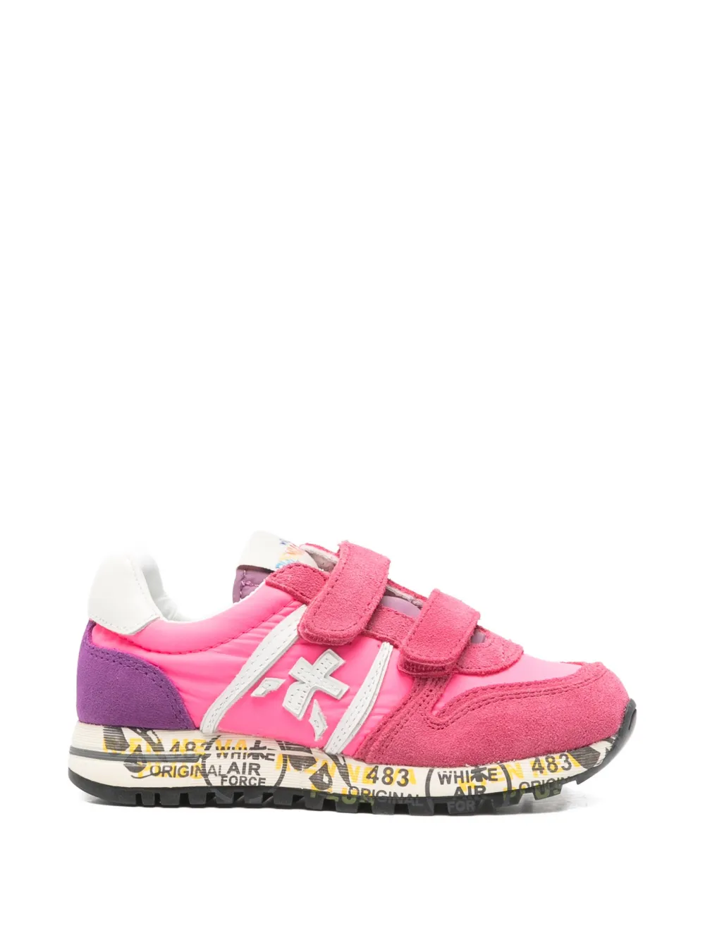 Premiata Kids Sky V touch-strap sneakers Roze