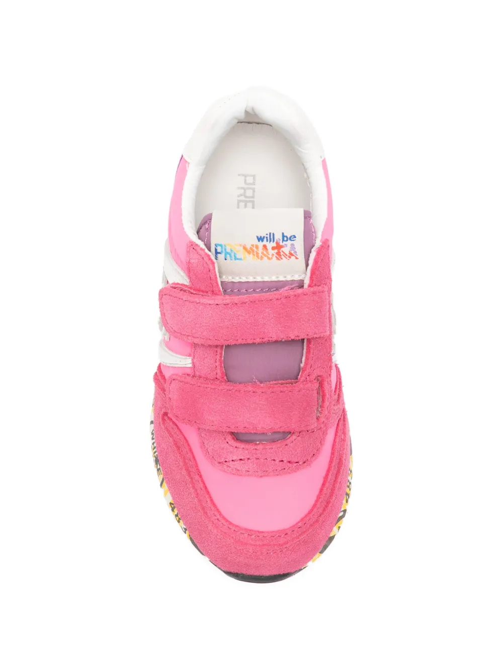 Premiata Kids Sky V touch-strap sneakers Roze